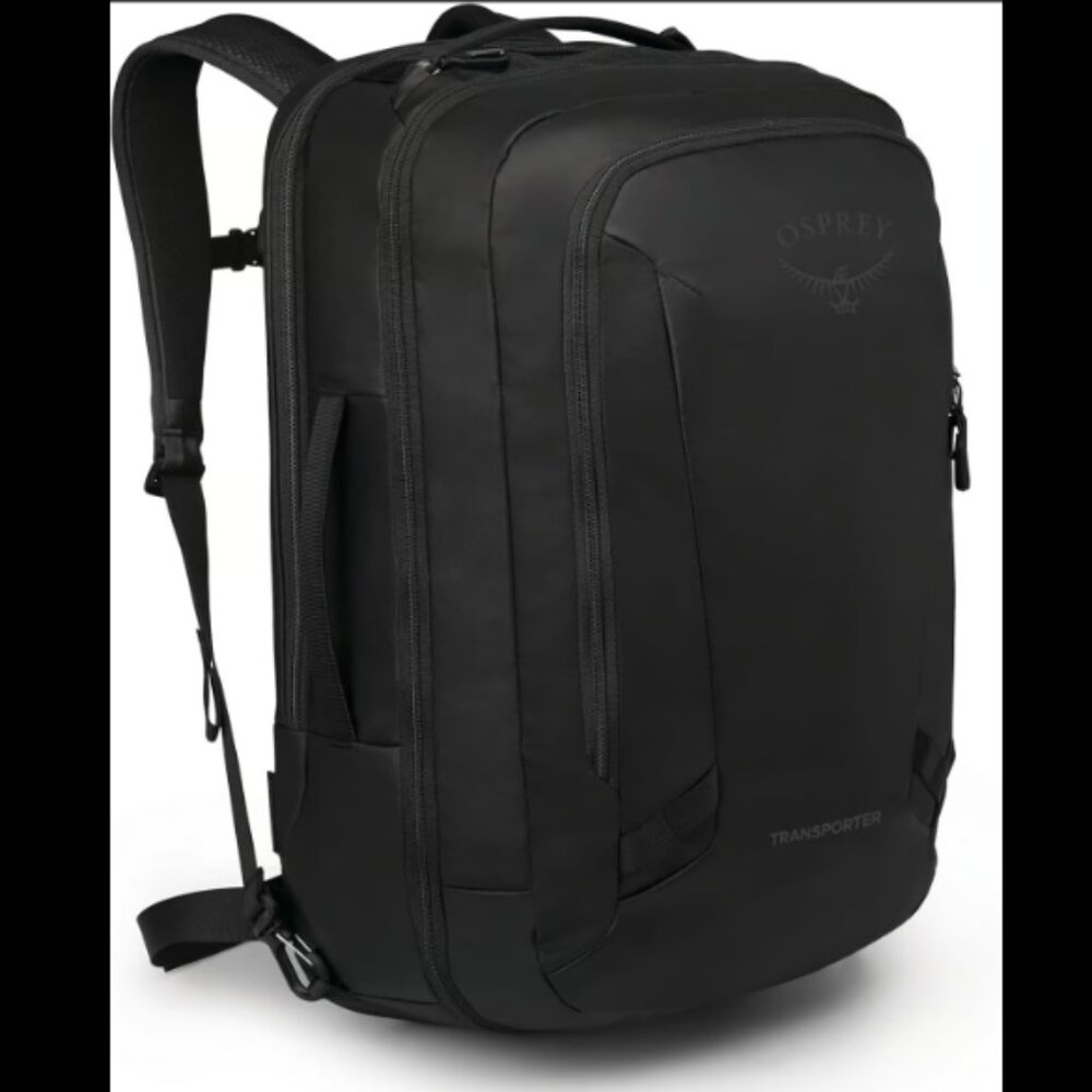 NEW Osprey Transporter Travel Pack 36L BNWT Black Panel loader backpack bag